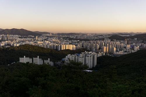 한국 경기도 안양시의 풍경