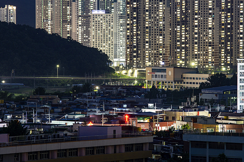 경기도 안양의 야경