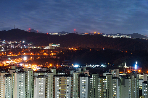한국 서울 구로구 야경