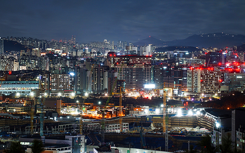 한국 서울 구로구 야경
