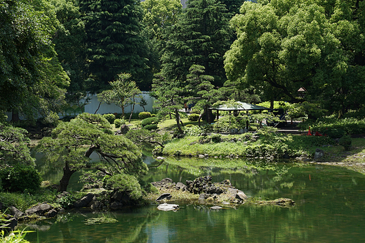 일본 도쿄 히비야 공원 풍경