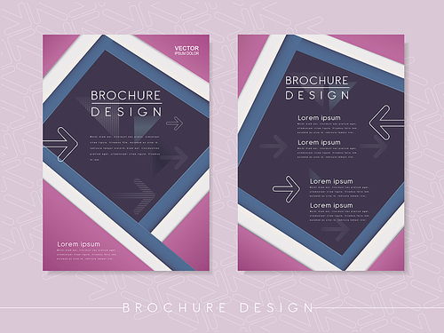 modern poster template design in purple and blue