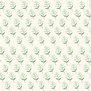 seamless pattern with leaf in simplicity style