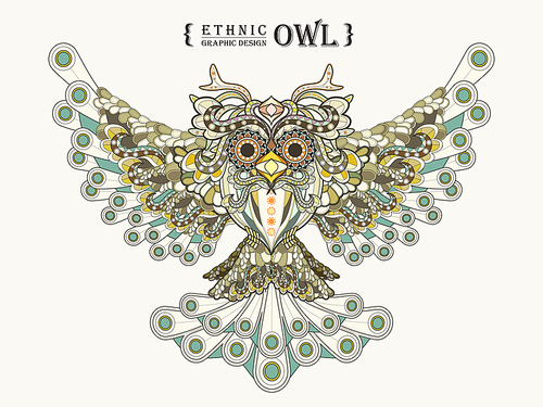 gorgeous owl coloring page in exquisite style