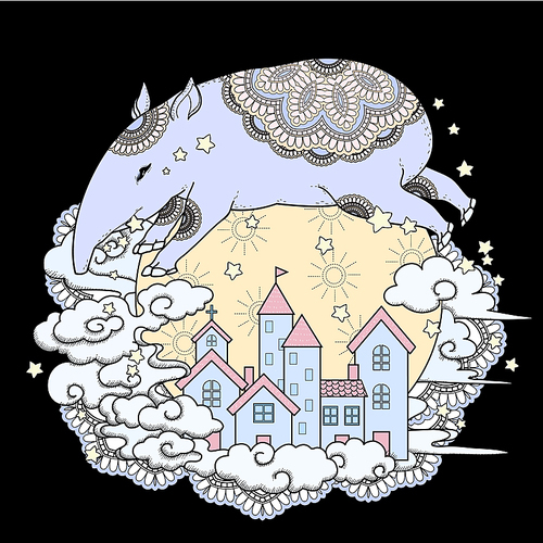 adorable tapir coloring page in exquisite style