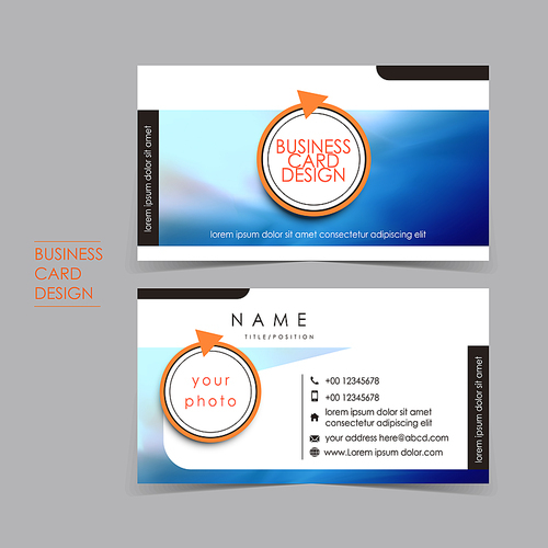 professional ocean style vector business card set template design