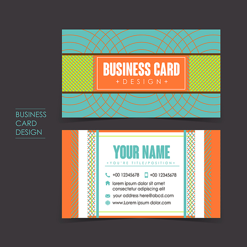professional vector business card set template design
