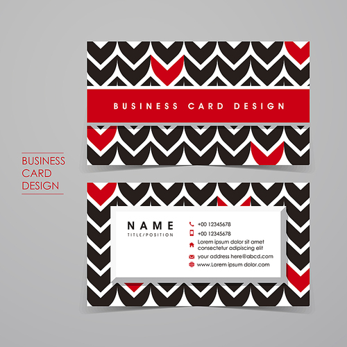 fancy vector business card set template design