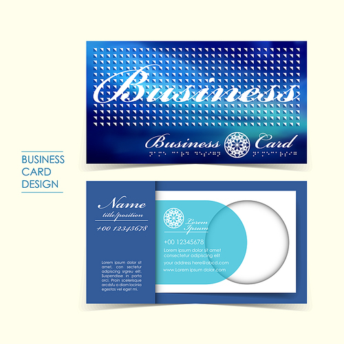professional vector business card set template design