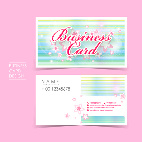 princess style vector business card set template design