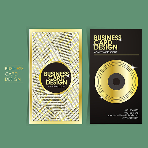 hip-hop style vector business card set template design