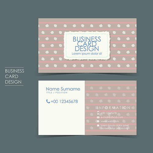 simple casual vector business card set template design