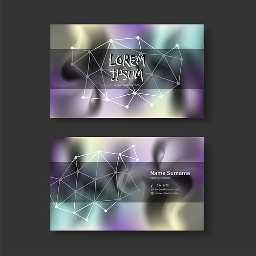 vector abstract creative business card design template of modern
