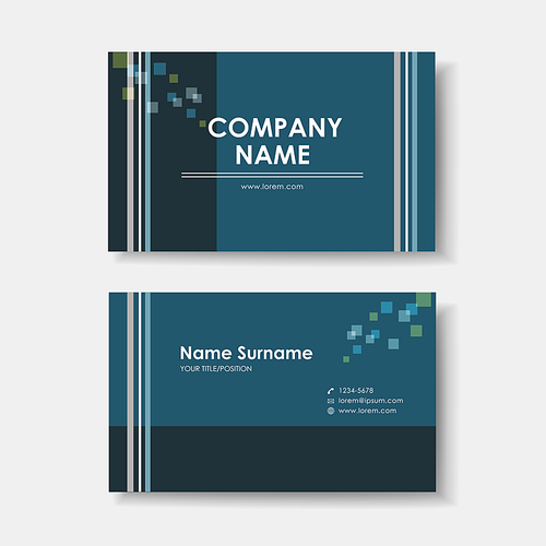vector abstract creative business card design template of minimalistic