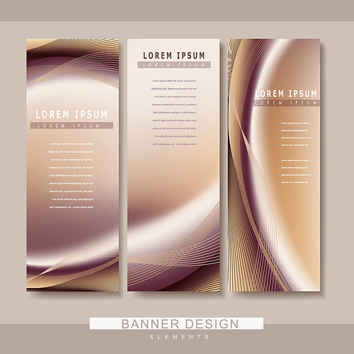 futuristic style banner template design with streamline elements