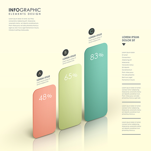 modern vector abstract bar chart infographic elements | 유토이미지 | 상세페이지 ...
