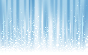 light blue background with powder snow, 3d illustration