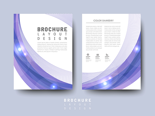 modern flyer template for business advertising concept with flow elements