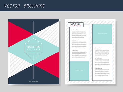 geometric style flyer template for business advertising