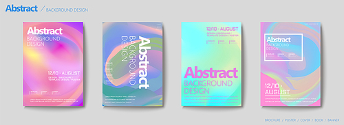 Fluid liquid style brochure, pastel color mix background flyer design in aqua blue and pink tone