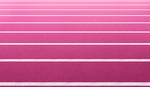 Athlete running track . Side view and close-up angle .