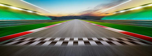 View of the infinity empty asphalt international race track . extreme ...