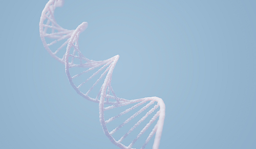 DNA complex spiral structure , medical, science, genetic biotechnology, gene cell concept ,3D rendering .