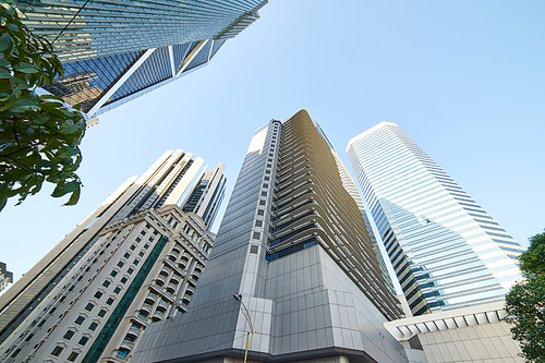 low angle view of skyscrapers in Kuala Lumpur ,Malaysia.