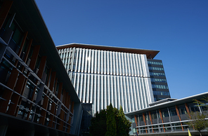 Modern buildings exteriors in sunny day ,Putrajaya,Malaysia.