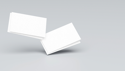 Business card design for presentation branding. 3d Rendering