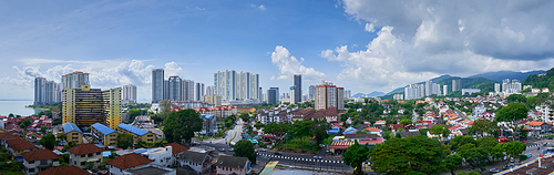 Georgetown cityscape , Penang, Malaysia