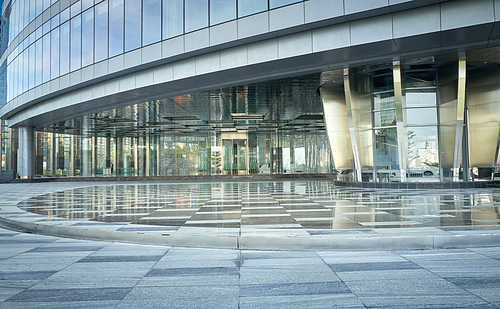 Modern glass wall commercial buildings exterior