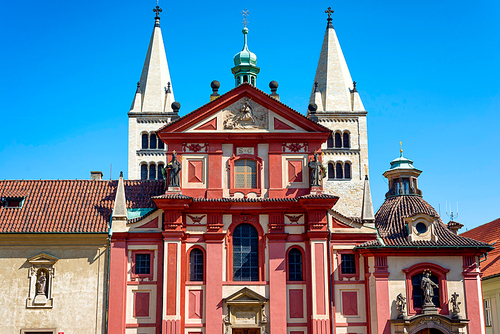 St. George's Basilica (Bazilika svateho Jiri). Prague, Czech Republic