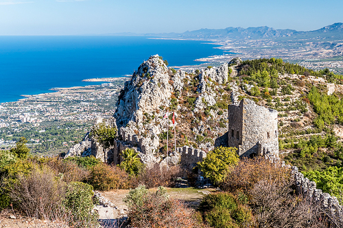 Ruins of St Hilarion Castle. Kyrenia District, Cyprus.