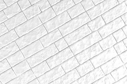 A white brick wall. 3D illustration