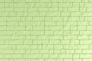 A Green brick wall. 3D illustration
