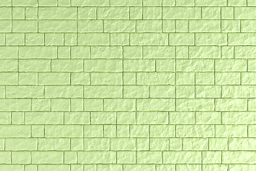 A Green brick wall. 3D illustration