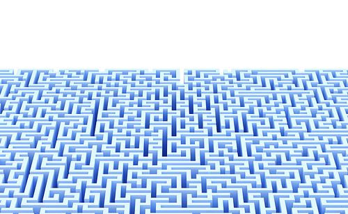 Maze background with copyspace. Isolated. Contains clipping path