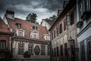 Historic houses in Cesky Krumlov. Czech Republic