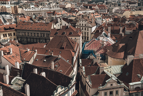 Rooftop view. Prague, Czech Republic