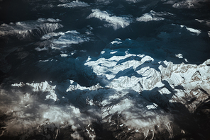 Aerial view of Alps