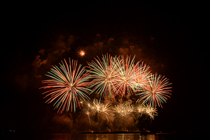 Colorful spectacular fireworks
