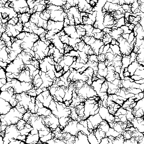 Craquelure pattern. Grunge cracks, cracked painted wall and ground crack texture seamless vector illustration. Broken ground textured, grunge surface pattern