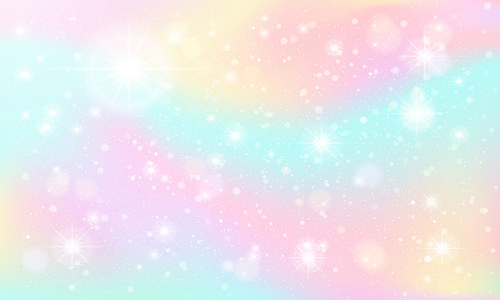 Shiny marble sky. Fairy fantasy skies, pastel colorful sparkles and fabulous dream sky. Magical fantasy universe backdrop, magic pastel princess or unicorn vector background illustration