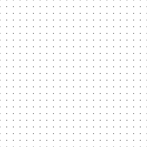 Dotted grid. Seamless pattern with dots. Simplified matrix white vector refill background. Paper wallpaper texture or notebook design simplify templates