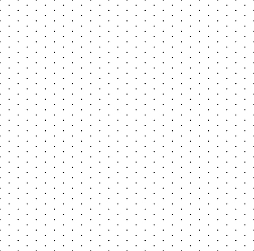 Grid with dots. Paper seamless pattern. Isometric floor plan for basic shapes dot paper texture. Vector dotted monochrome white background template