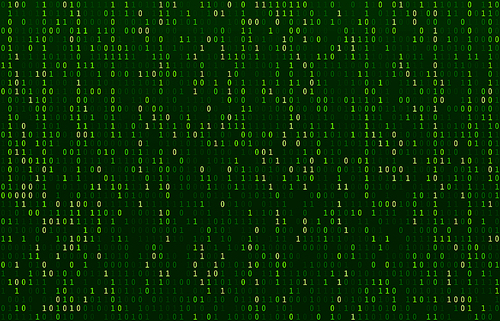 Matrix code stream. Green data codes screen, binary numbers flow and computer encryption row screens. Binary number information or hacking digital coding display abstract vector background
