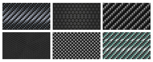 Seamless carbon fiber texture. Black metallic fibers pattern, sports carbon weave realistic vector background. Illustration fiber pattern, industry construction carbon