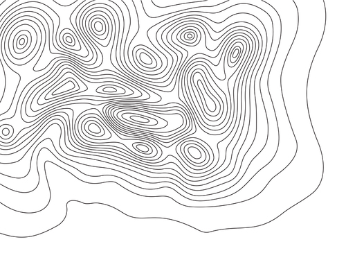 Topography map. Cartography mountains contour lines, elevation maps and earth contoured line topology. Wavy abstract measuring  contours. Topographic geographical vector background illustration