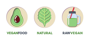 paper cut out logo template set with  green food. origami healthy eating symbols for branding, brochure, identity. vector illustration